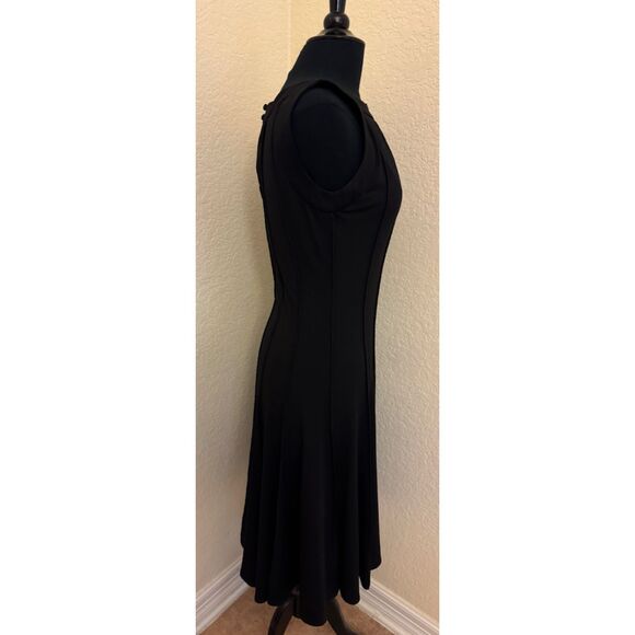 forever brand Black Sleeveless Fit and Flare Stretchy Dress - Sz M - Picture 4 of 10
